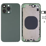 Frosted Frame Back Housing Cover with Appearance Imitation of iP13 Pro for iPhone XR, for iPhone XR(Frosted Steel Material,Green)
