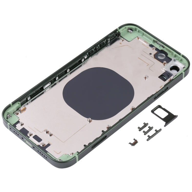 Frosted Frame Back Housing Cover with Appearance Imitation of iP13 Pro for iPhone XR, for iPhone XR(Frosted Steel Material,Green)