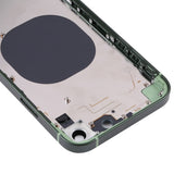 Frosted Frame Back Housing Cover with Appearance Imitation of iP13 Pro for iPhone XR, for iPhone XR(Frosted Steel Material,Green)