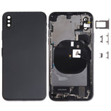 Battery Back Cover Assembly (with Side Keys & Speaker Ringer Buzzer & Motor & Camera Lens & Card Tray & Power Button + Volume Button + Charging Port + Signal Flex Cable & Wireless Charging Module) for iPhone XS, For iPhone XS (Full Assembly)           ...