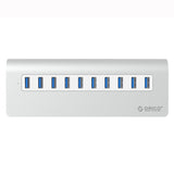 ORICO M3H10-U3-V2 Aluminum Alloy 10 USB 3.0 Ports HUB, M3H10-U3-V2