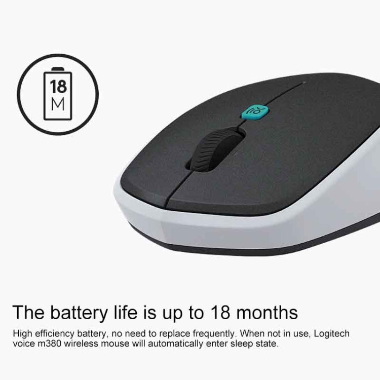 Logitech Voice M380 4 Buttons Smart Voice Input Wireless Mouse, M380