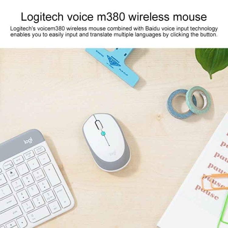 Logitech Voice M380 4 Buttons Smart Voice Input Wireless Mouse, M380