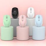 HXSJ M107 4-buttons 1600 DPI 2.4GHz Wireless Mouse, Battery Version, Dual Mode Rechargeable