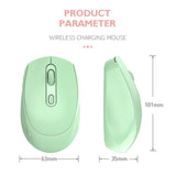 HXSJ M107 4-buttons 1600 DPI 2.4GHz Wireless Mouse, Battery Version, Dual Mode Rechargeable