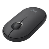 Logitech Pebble Cobblestone Shape Thin 3-keys 1000DPI Mute Wireless Bluetooth Optical Mouse, Wireless Range: 10m
