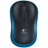 Logitech M185 2.4GHz 3-keys 1000DPI Wireless Optical Mouse, Wireless Range: 10m