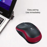 Logitech M185 2.4GHz 3-keys 1000DPI Wireless Optical Mouse, Wireless Range: 10m