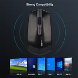 MCSaite MC-369AG USB-C / Type-C 1600DPI Three-speed Adjustable 4-button Wireless Optical Mouse