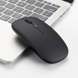 HXSJ M80 2.4GHz Wireless 1600DPI Three-speed Adjustable Optical Mute Mouse, Black, Grey, Gold, Rose Gold, Silver, White