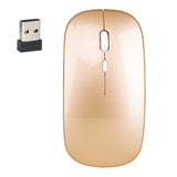 HXSJ M80 2.4GHz Wireless 1600DPI Three-speed Adjustable Optical Mute Mouse, Black, Grey, Gold, Rose Gold, Silver, White