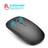 HXSJ M80 2.4GHz Wireless 1600DPI Three-speed Adjustable Optical Mute Mouse, Black, Grey, Gold, Rose Gold, Silver, White