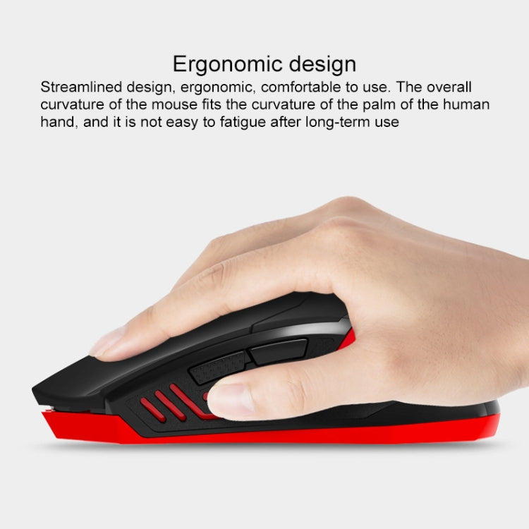 ET X-08 7-keys 2400DPI 2.4G Wireless Mute Gaming Mouse with USB Receiver & Colorful Backlight