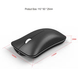 HXSJ T23 Bluetooth 5.0 + Bluetooth 3.0 + 2.4GHz Wireless Three Modes 4-Keys 1600 DPI Adjustable Ergonomics Optical Mouse, T23 Blue, T23 Black, T23 Gold