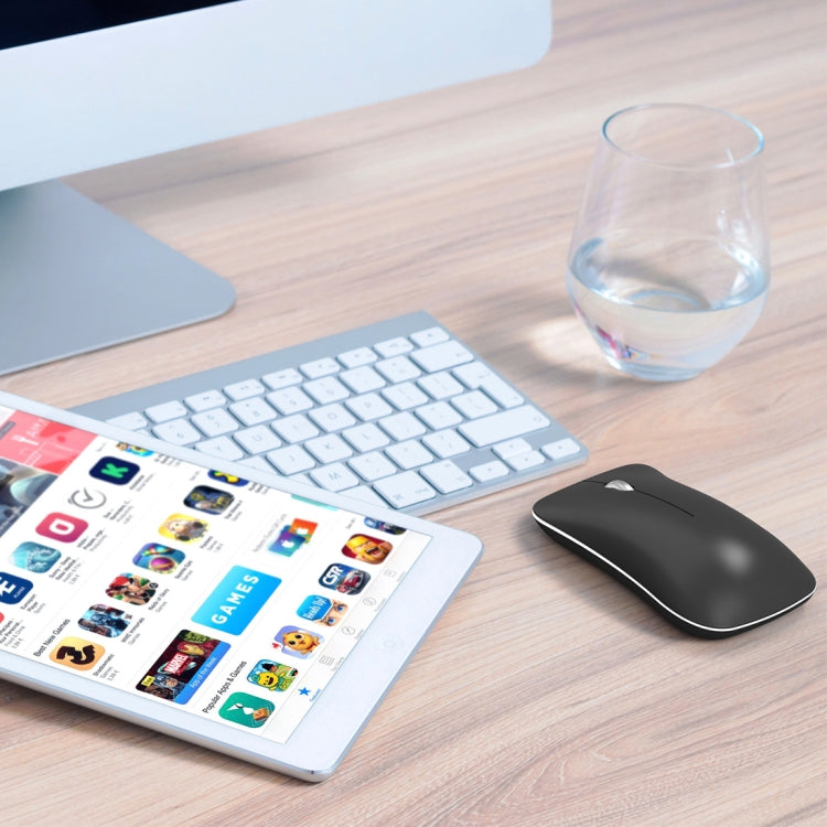 HXSJ T23 Bluetooth 5.0 + Bluetooth 3.0 + 2.4GHz Wireless Three Modes 4-Keys 1600 DPI Adjustable Ergonomics Optical Mouse, T23 Blue, T23 Black, T23 Gold