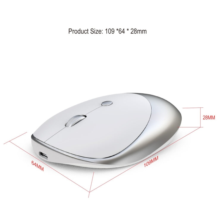 HXSJ T36 2.4G Bluetooth 5.0+3.0 Three-mode Silent Design Wireless Bluetooth Mouse