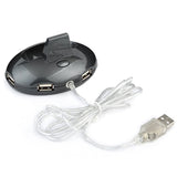 MZ-012 2.4G 1200 DPI Wireless Rechargeable Optical Mouse with 3 Ports USB HUB / Charging Dock