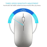 HXSJ M90 2.4GHz Ultrathin Mute Rechargeable Dual Mode Wireless Bluetooth Notebook PC Mouse