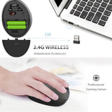 HXSJ T33 2.4GHz Ergonomic Optical Wireless Notebook PC Mouse