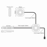 T2 Bluetooth V5.0 Helmet Headset 5V for Motorcycle Driving with Anti-interference Microphone