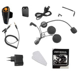 BT-S2 Single 2.4GHz Bluetooth V3.0 Interphone Headsets for Motorcycle Helmet, Auto Answering, Support FM, Intercom Distance up to 1000m, BT-S2 Single
