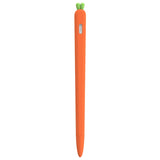 LOVE MEI For Apple Pencil 2 Carrot Shape Stylus Pen Silicone Protective Case Cover, For Apple Pencil 2