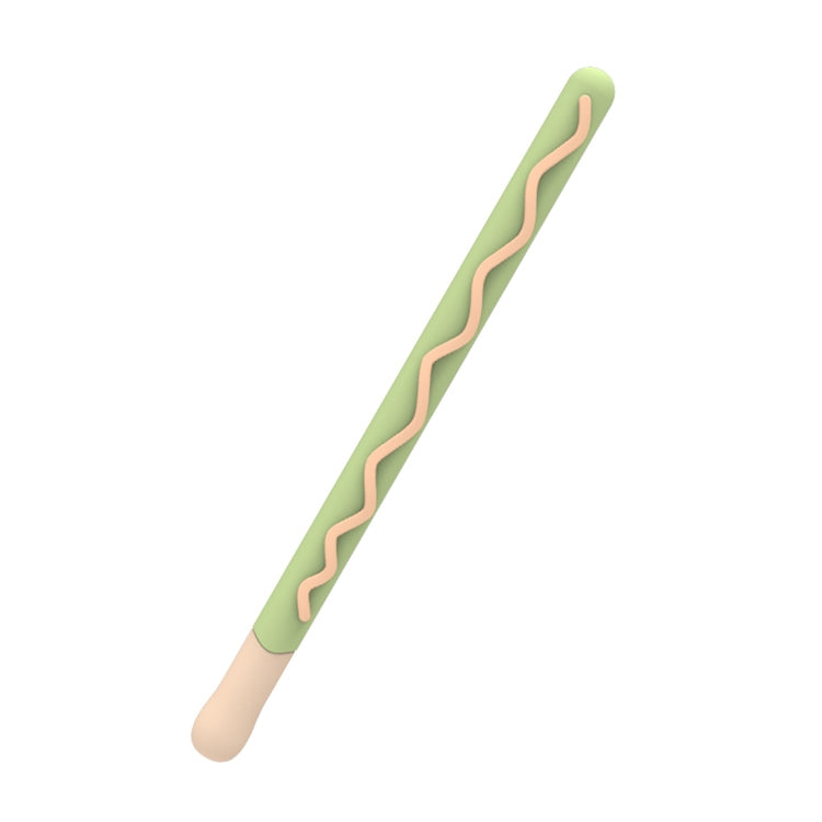 LOVE MEI For Apple Pencil 2 Stripe Design Stylus Pen Silicone Protective Case Cover, For Apple Pencil 2