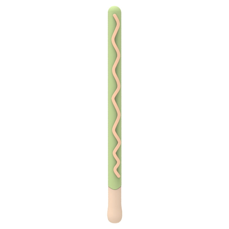LOVE MEI For Apple Pencil 2 Stripe Design Stylus Pen Silicone Protective Case Cover, For Apple Pencil 2