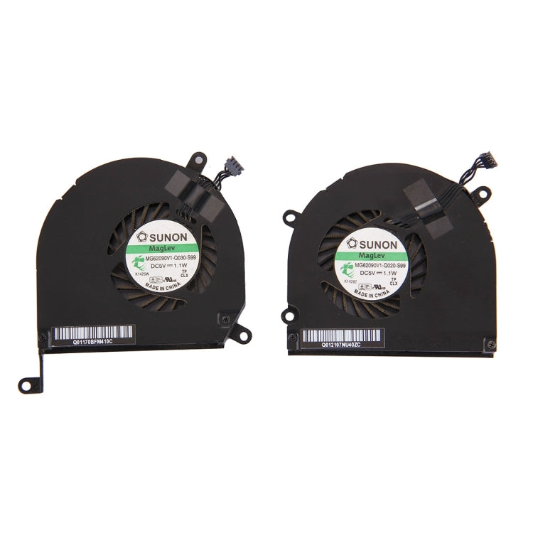 1 Pair for Macbook Pro 15.4 inch (2009 - 2011) A1286 / MB985 / MC721 / MC371 Cooling Fans (Left + Right), A1286
