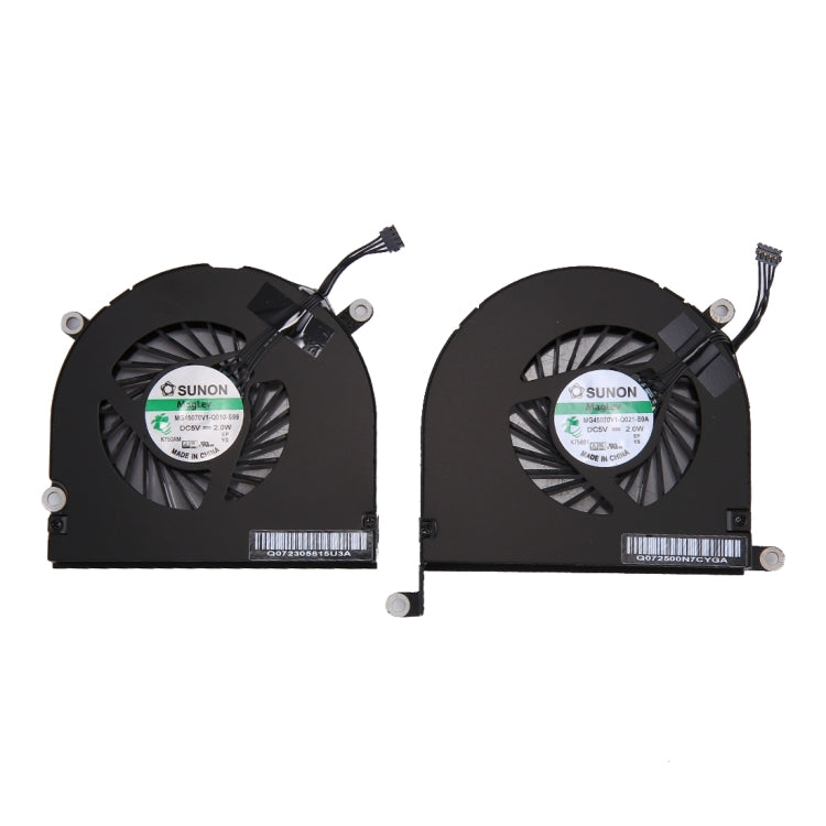1 Pair for Macbook Pro 17 inch A1297 (2009 - 2011) Cooling Fans (Left + Right), A1297