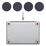 For MacBook Pro A2442 A2485 A2681 2021 2022 4 in 1 Bottom Case Rubber Mats, A2442 A2485 A2681 2021 2022