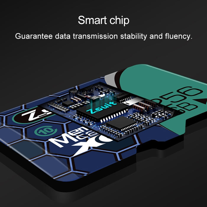 Zsuit 64GB High Speed Class10 Silver Grey TF(Micro SD) Memory Card, 64GB