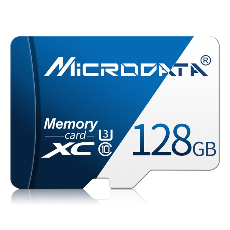 MICRODATA 128GB U3 Blue and White TF(Micro SD) Memory Card, 128GB