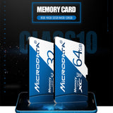 MICRODATA 128GB U3 Blue and White TF(Micro SD) Memory Card, 128GB