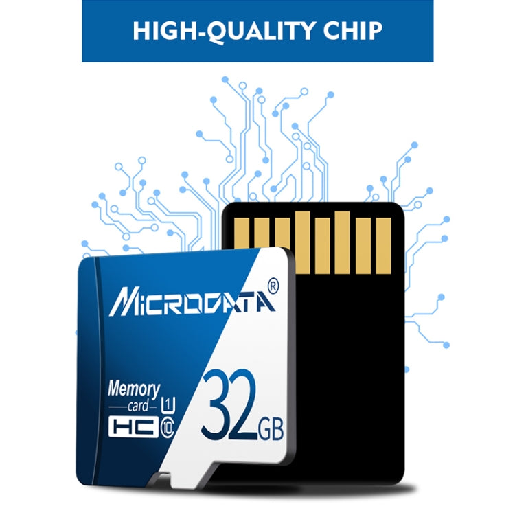 MICRODATA 128GB U3 Blue and White TF(Micro SD) Memory Card, 128GB
