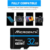 MICRODATA 128GB U3 Blue Line and Black TF(Micro SD) Memory Card, 128GB