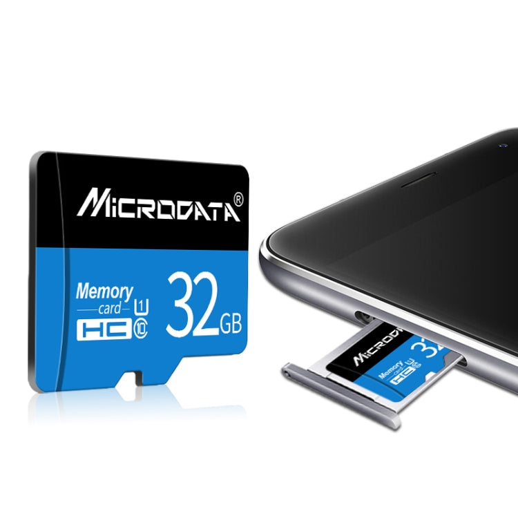MICRODATA 16GB U1 Blue and Black TF(Micro SD) Memory Card, 16GB