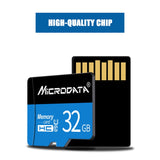 MICRODATA 16GB U1 Blue and Black TF(Micro SD) Memory Card, 16GB