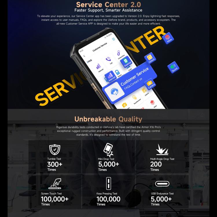 Ulefone Armor X16 Pro, 5GB+256GB, Night Vision, IP68/IP69K Rugged Phone, 6.56 inch Android 15 MediaTek Dimensity 6300 Octa Core, Network: 5G, NFC, OTG, Armor X16 Pro, 8GB+256GB