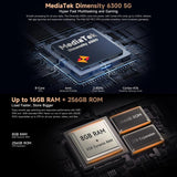 Ulefone Armor X16 Pro, 5GB+256GB, Night Vision, IP68/IP69K Rugged Phone, 6.56 inch Android 15 MediaTek Dimensity 6300 Octa Core, Network: 5G, NFC, OTG, Armor X16 Pro, 8GB+256GB