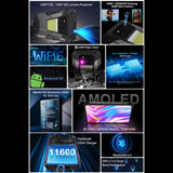 Unihertz Tank 4 Pro Projector Rugged Phone, 16GB+512GB, Night Vision, 6.73 inch Android 13 Dimensity 8300 Octa Core, Network: 5G, NFC, 16GB+512GB