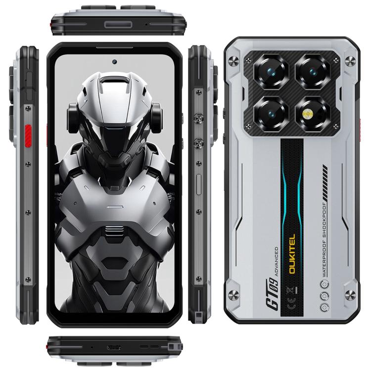 Oukitel WP60 Rugged Phone, 8GB+256GB, Night Vision, 108MP Camera, Side Fingerprint, 7.2 inch Android 15 MediaTek Dimensity 7025 Octa Core, NFC, OTG, Network: 5G, 8GB+256GB