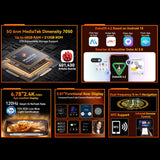 Blackview Oscal TANK 1, 16GB+512GB, 6.78 inch Android 15 DokeOS 4.2 Mediatek Dimensity 7050 Octa Core, Network: 5G, OTG, NFC, 16GB+512GB