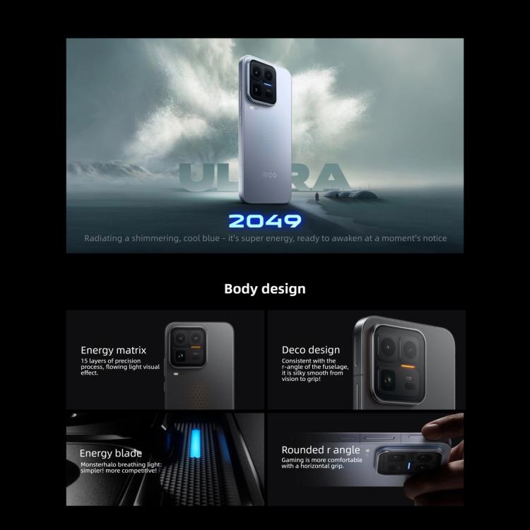 vivo iQOO 15 Ultra, 24GB+1TB, Ultrasonic 3D Fingerprint, 6.85 inch Android 16 OriginOS 6 Snapdragon 8 Elite Gen 5 Octa Core, OTG, NFC, Network: 5G, Support Google Play, 24GB+1TB