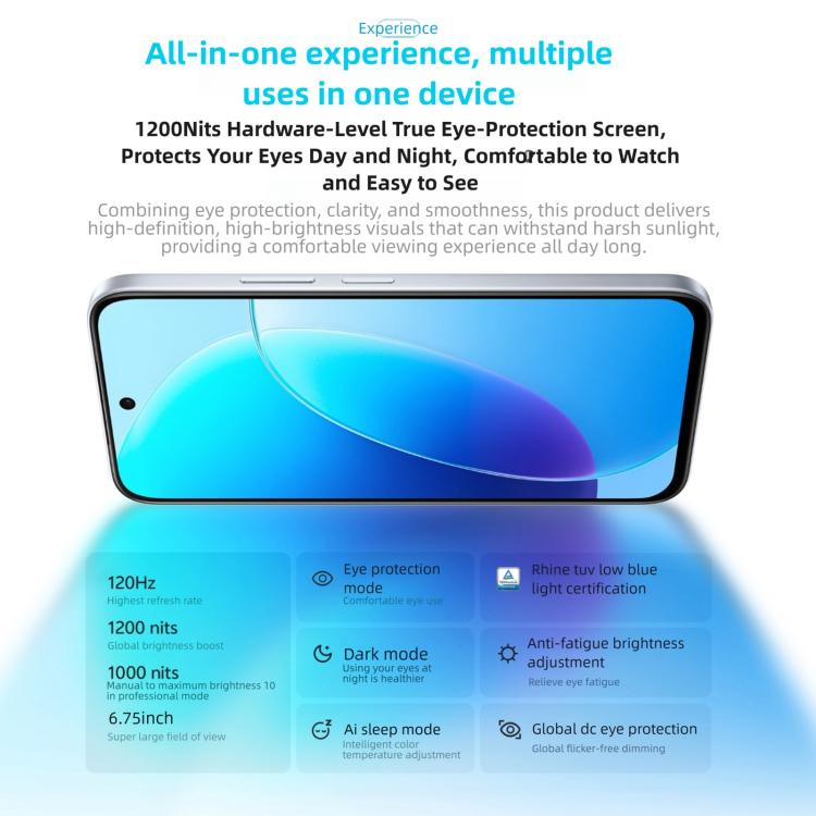 vivo Y6, 12GB+256GB, Side Fingerprint, 6.75 inch Android 16 OriginOS 6 Snapdragon 4 Gen 2 Octa Core, OTG, NFC, Network: 5G, 12GB+256GB