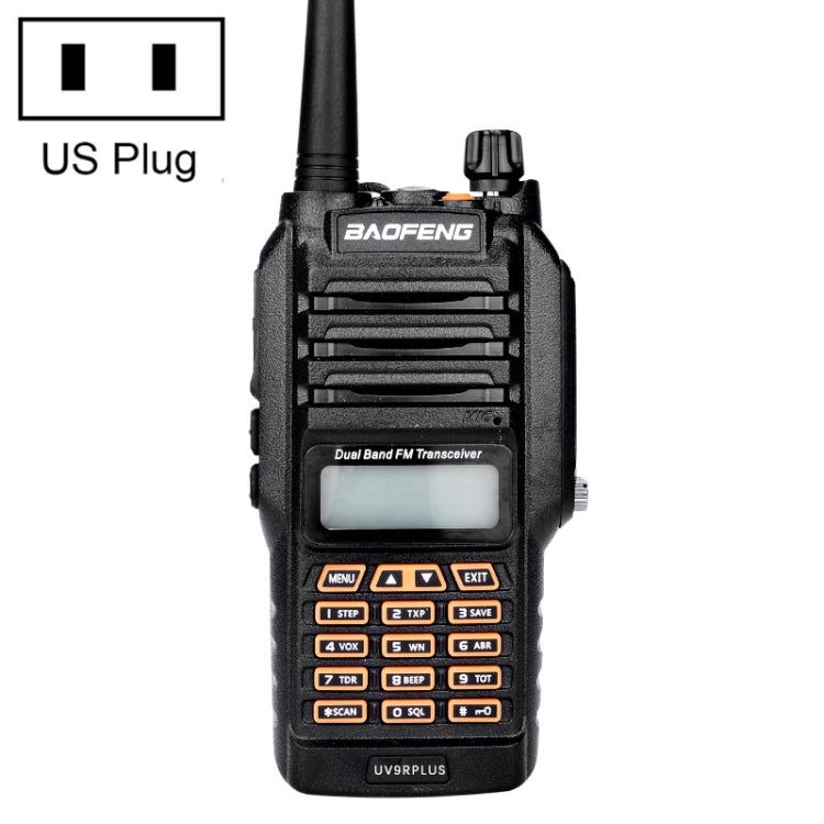 BaoFeng BF-UV9R Plus 10W Waterproof Dual Band Radio Handheld Antenna Walkie Talkie, US Plug, BF-UV9Rplus US Plug