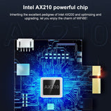 COMFAST CF-AX210 PRO 5374Mbps Tri-band + Bluetooth 5.2 Wireless WiFi6E PCI-E Network Card with Heat Sink, CF-AX210 PRO