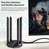 COMFAST CF-966AX Free-drive Dual Band 1800Mbps USB3.0 High Power Wireless WiFi 6 Adapter, CF-966AX