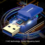 COMFAST CF-726B 650Mbps Dual-band Bluetooth Wifi USB Network Adapter Receiver, CF-726B