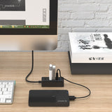 ORICO W5P-U3-100 4-Port USB 3.0 Desktop HUB with 100cm Micro USB Cable Power Supply, W5P-U3-100 Black